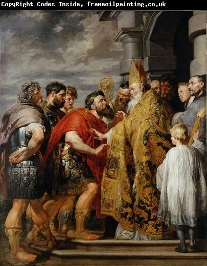 Peter Paul Rubens Ambrosius und Kaiser Theodosius